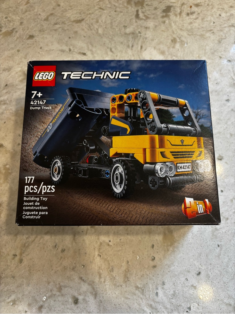 Lego Technic Yellow and Black Dump Truck Building Set